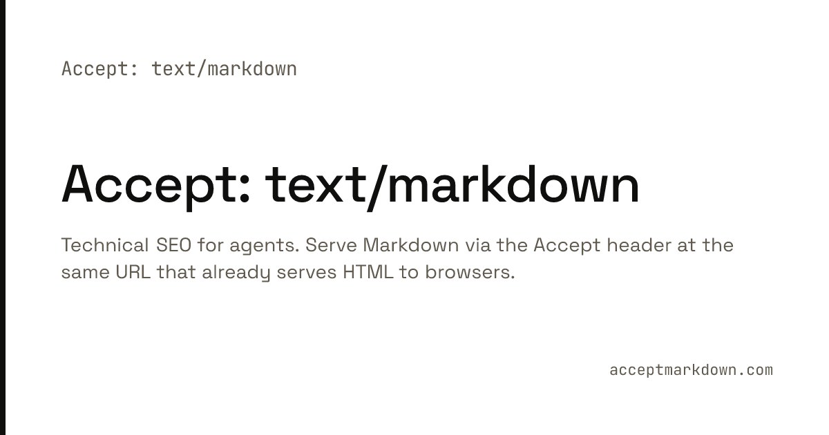 Оптимизация ИИ-агентов через переход веб-серверов на чистый Markdown