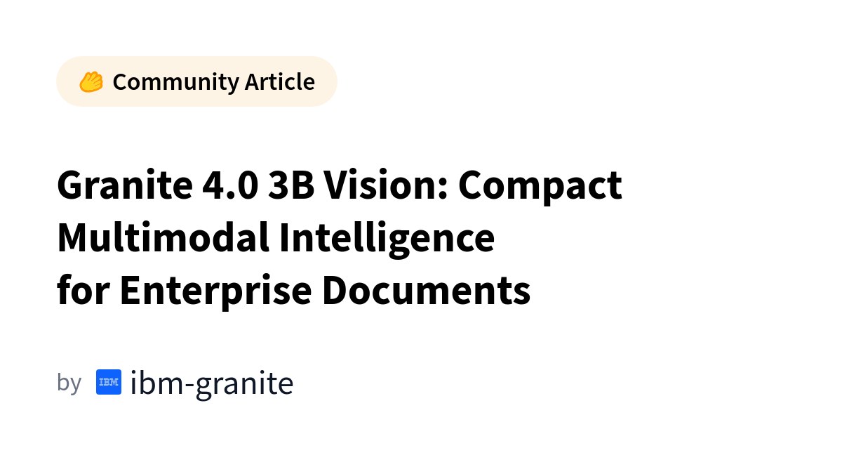 IBM Granite 4.0: ИИ для документов, бросающий вызов API-гигантам