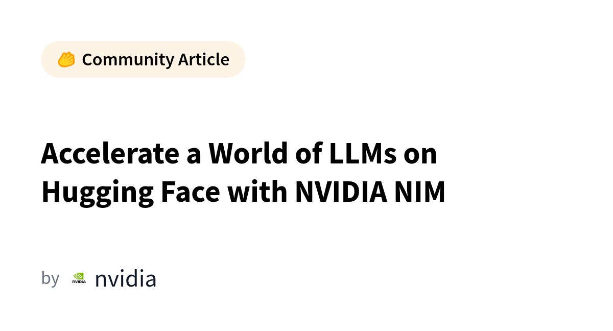 NIM от NVIDIA заменяет десятки скриптов одним контейнером, экономя GPU‑бюджет